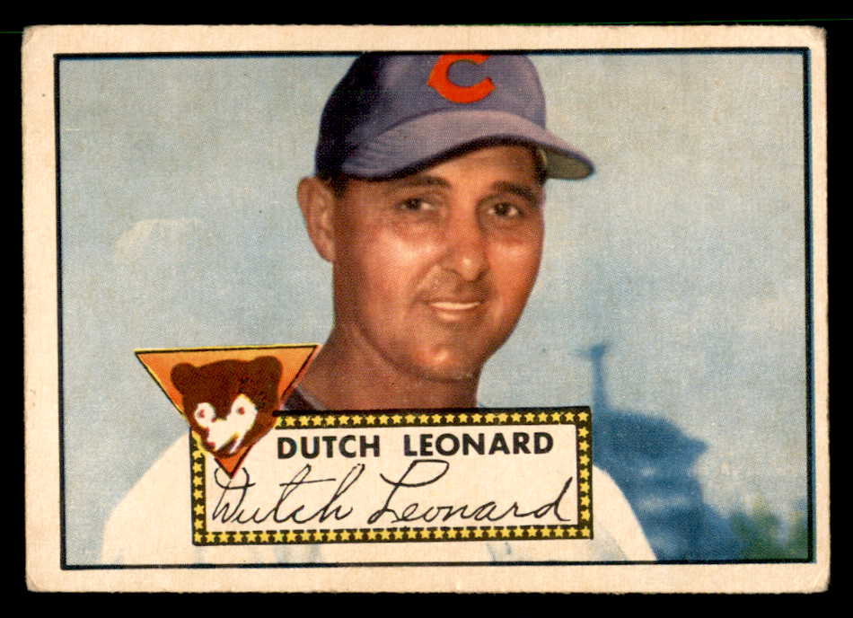1952 Topps Baseball #110 Dutch Leonard Cubs VG 558706