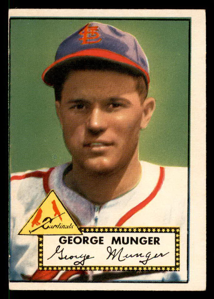 1952 Topps Baseball #115 George Munger Cardinals VG 558711