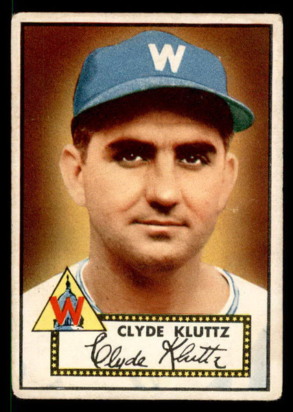 1952 Topps Baseball #132 Clyde Kluttz Senators VG 558728