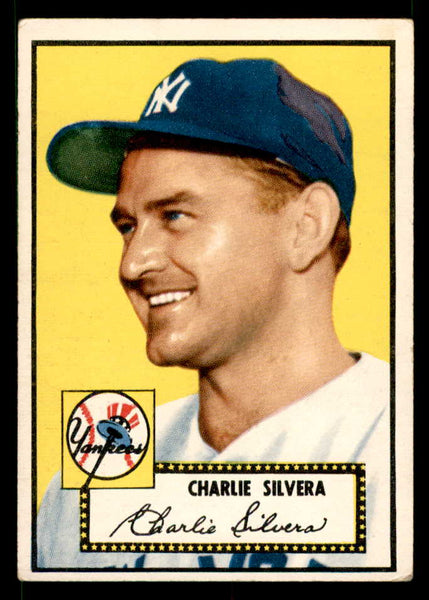 1952 Topps Baseball #168 Charlie Silvera Yankees VG-EX 558766