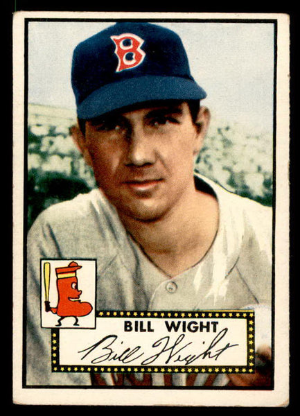 1952 Topps Baseball #177 Bill Wight Red Sox VG 558769