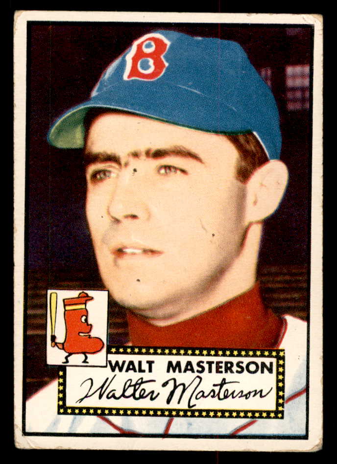 1952 Topps Baseball #186 Walt Masterson Red Sox VG 558774