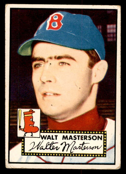 1952 Topps Baseball #186 Walt Masterson Red Sox VG 558774