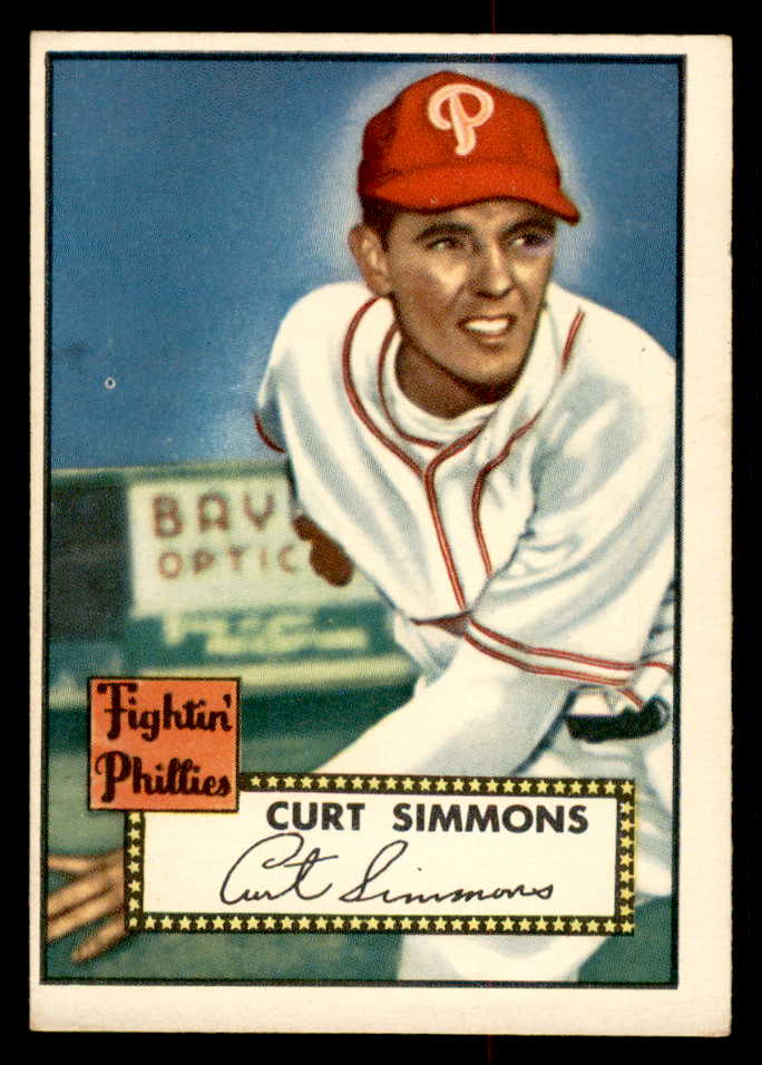 1952 Topps Baseball #203 Curt Simmons Phillies VG-EX 558795