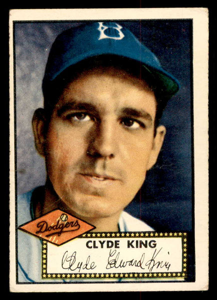 1952 Topps Baseball #205 Clyde King Dodgers VG 558796