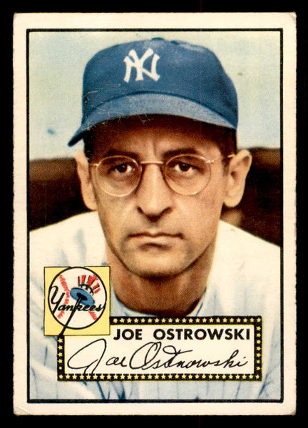 1952 Topps Baseball #206 Joe Ostrowski Yankees VG 558797