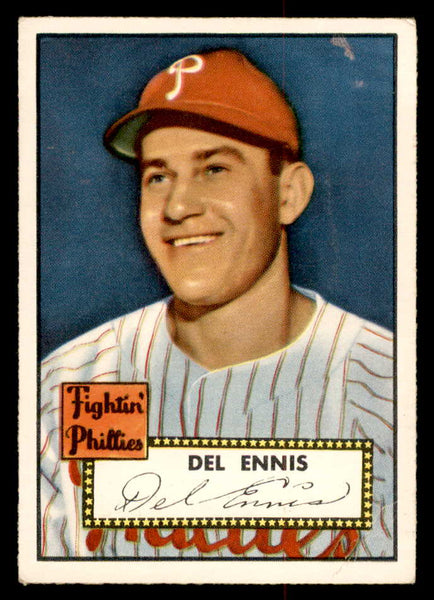 1952 Topps Baseball #223 Del Ennis Phillies VG-EX 558817