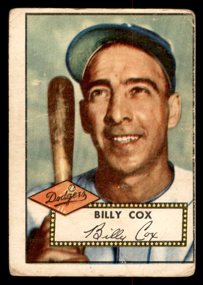 1952 Topps Baseball #232 Billy Cox Dodgers Good 558830