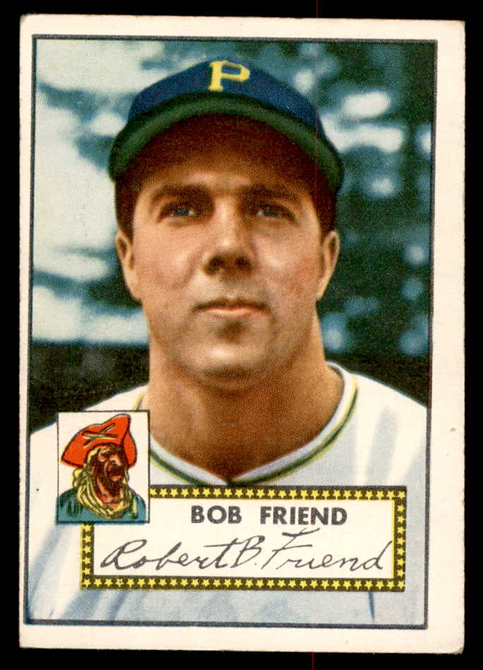 1952 Topps Baseball #233 Bob Friend Pirates VG 558831