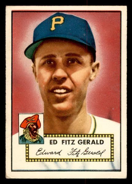 1952 Topps Baseball #236 Ed Fitzgerald Pirates VG 558835