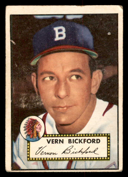 1952 Topps Baseball #252 Vern Bickford Braves GD-VG 558855