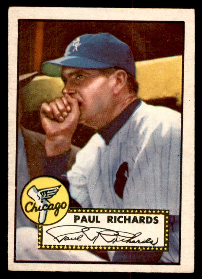 1952 Topps Baseball #305 Paul Richards White Sox VG 558871