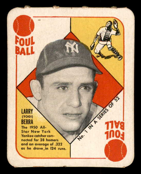 1951 Topps Red Backs #001 Yogi Berra Yankees VG-EX 558872