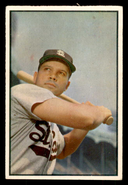 1953 Bowman Color Baseball #002 Vic Wertz Browns EX 558874