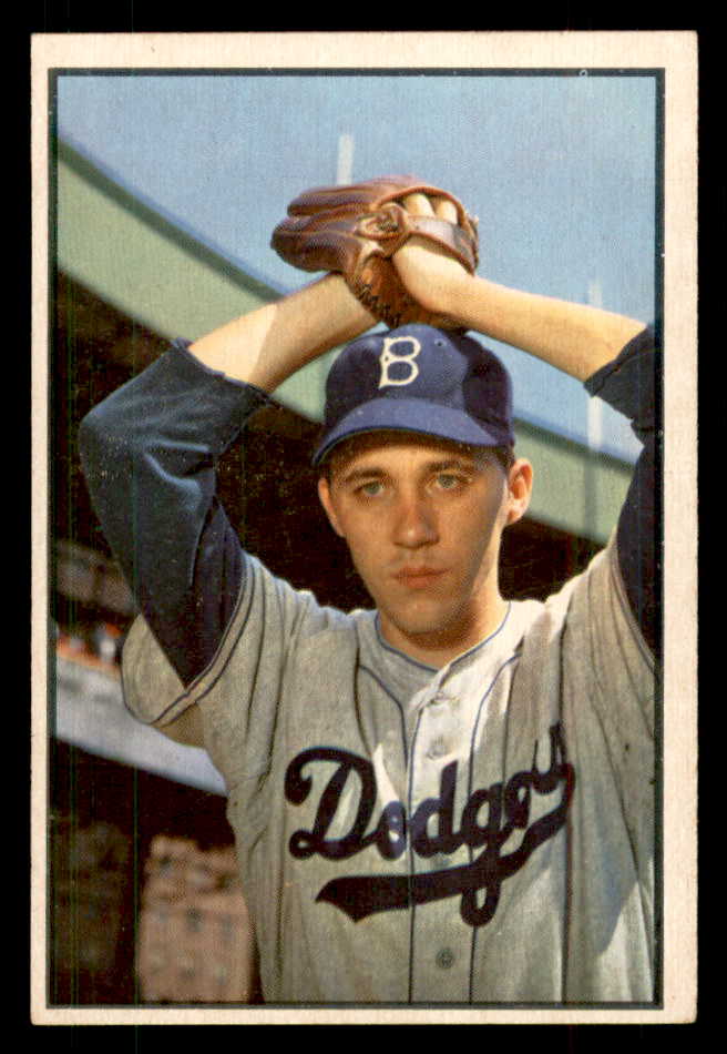 1953 Bowman Color Baseball #014 Billy Loes Dodgers EX-MT 558884
