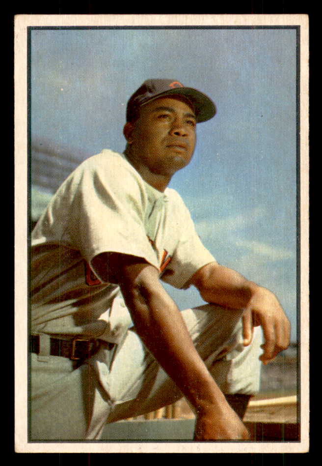 1953 Bowman Color Baseball #040 Larry Doby Indians EX-MT 558908
