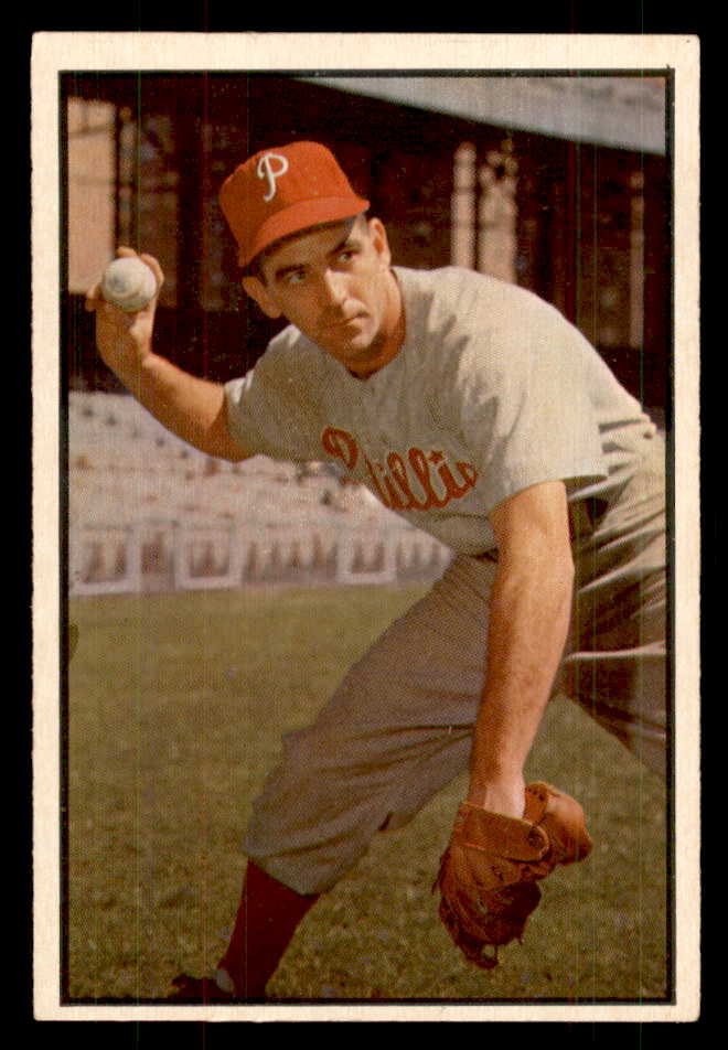 1953 Bowman Color Baseball #060 Granny Hamner Phillies EX-MT 558919