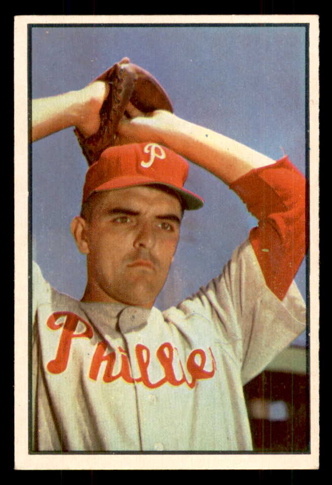 1953 Bowman Color Baseball #064 Curt Simmons Phillies EX 558922