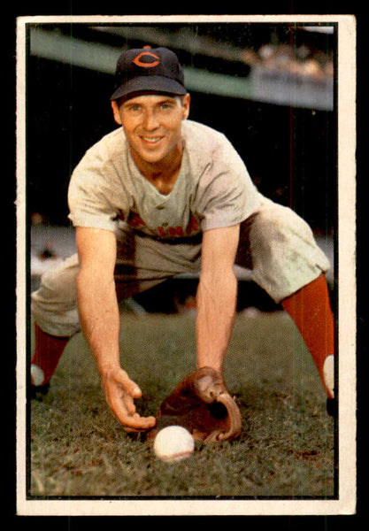 1953 Bowman Color Baseball #108 Bobby Adams Reds VG-EX 558967