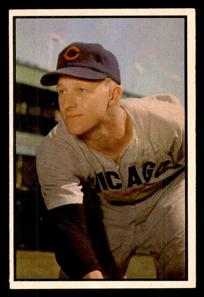 1953 Bowman Color Baseball #144 Warren Hacker Cubs VG-EX 559004
