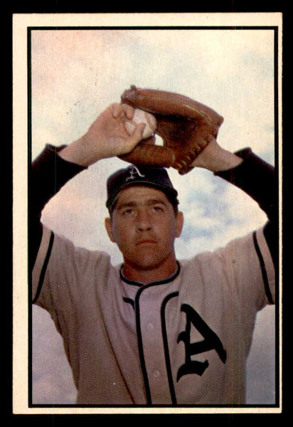 1953 Bowman Color Baseball #150 Carl Scheib A's EX 559011