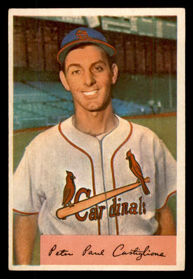 1954 Bowman Baseball #174 Pete Castiglione Cardinals VG-EX 559029