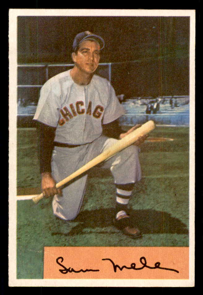 1954 Bowman Baseball #022 Sam Mele White Sox EX-MT 559053