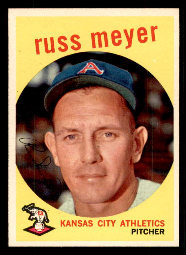 1959 Topps Baseball #482 Russ Meyer A's EX-MT 559061