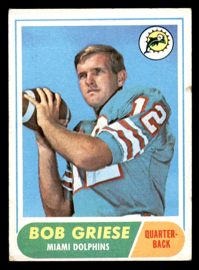 1968 Topps Football #196 Bob Griese Dolphins GD-VG 559081