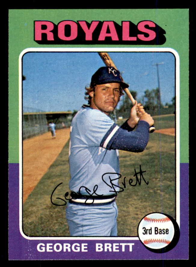1975 Topps Baseball #228 George Brett Royals GD tape back 559108