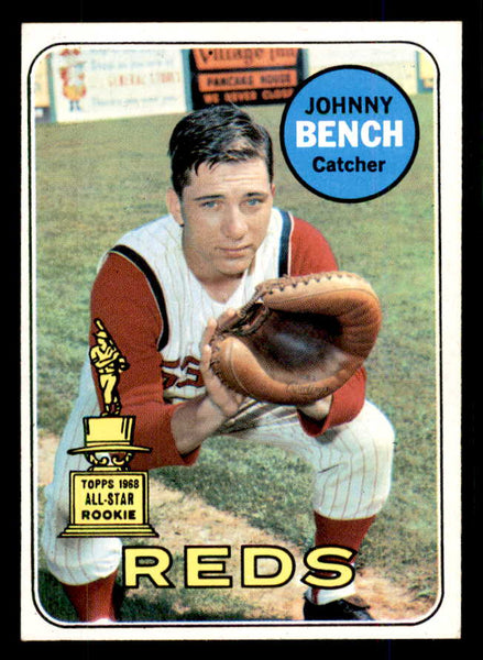 1969 Topps Baseball #095 Johnny Bench Reds EX-MT 559116