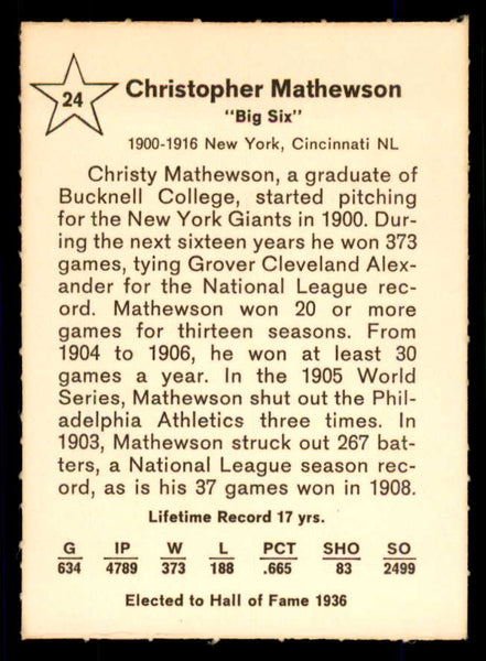 1961 Golden Press #024 Christy Mathewson Giants EX-MT/NR-MT 559124
