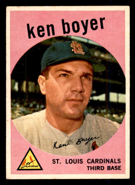 1959 Topps Baseball #325 Ken Boyer Cardinals EX 559128