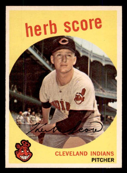 1959 Topps Baseball #088 Herb Score Indians EX-MT 559130