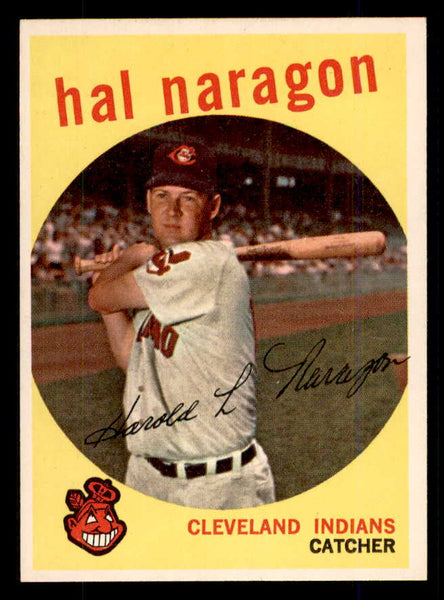 1959 Topps Baseball #376 Hal Naragon Indians EX-MT/NR-MT 559138