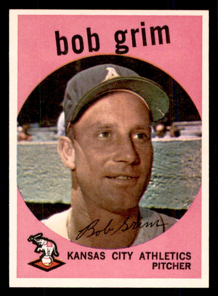 1959 Topps Baseball #423 Bob Grim A's NR-MT 559140
