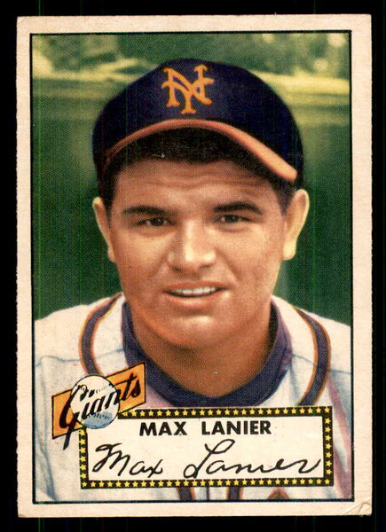 1952 Topps Baseball #101 Max Lanier Giants VG-EX 559212