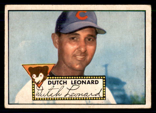 1952 Topps Baseball #110 Dutch Leonard Cubs VG 559217