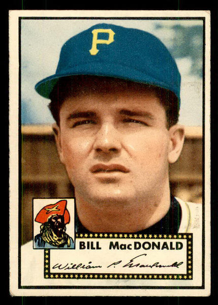 1952 Topps Baseball #138 Bill Macdonald Pirates VG-EX 559241