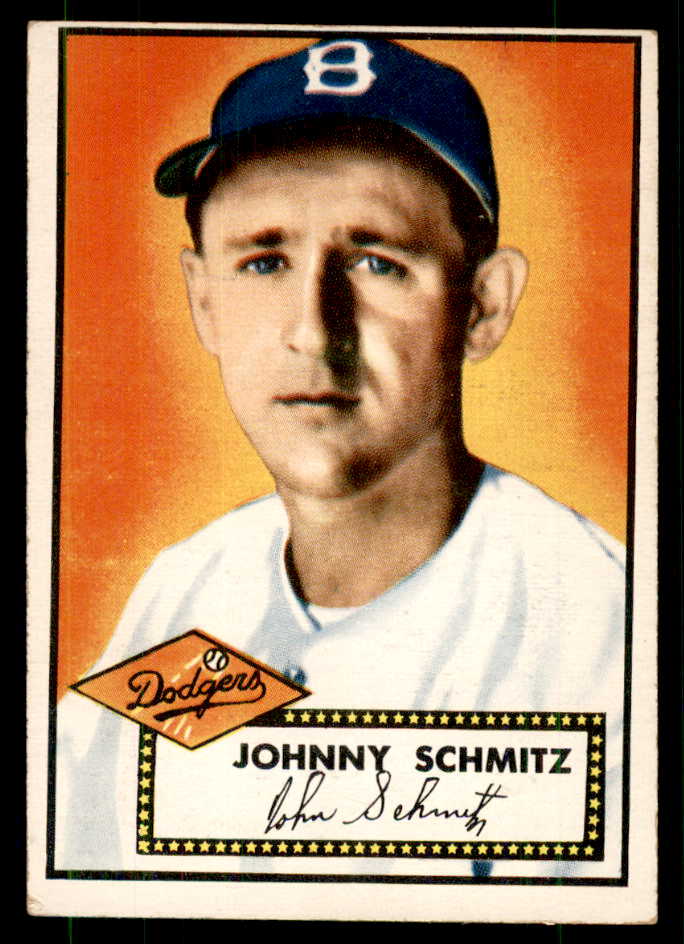 1952 Topps Baseball #136 Johnny Schmitz Dodgers VG-EX 559245