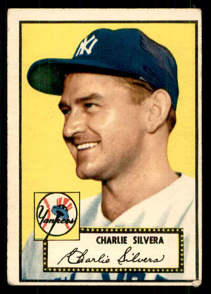 1952 Topps Baseball #168 Charlie Silvera Yankees VG-EX 559251