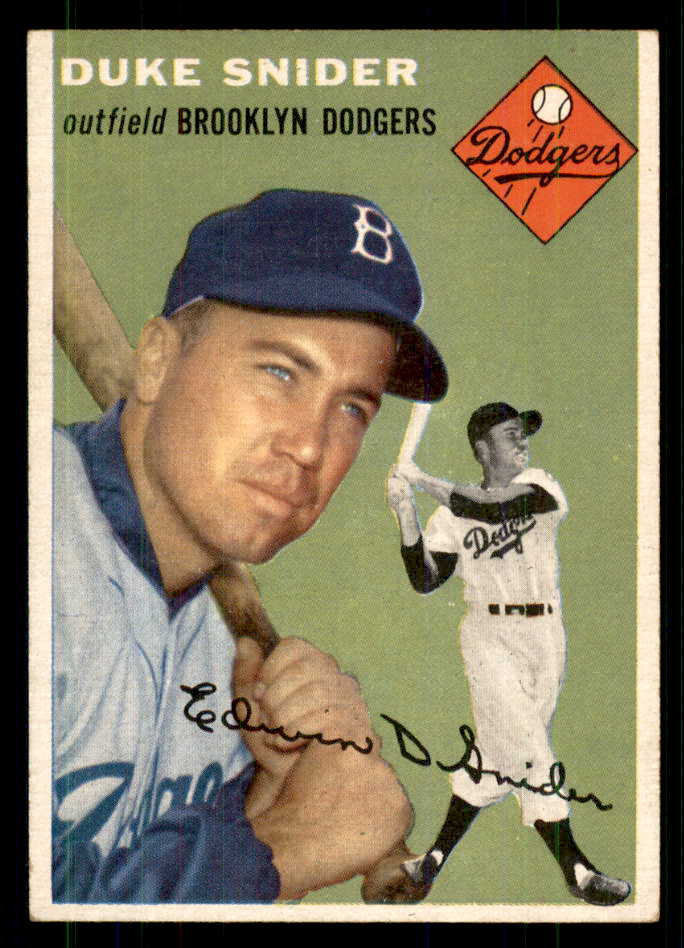 1954 Topps Baseball #032 Duke Snider Dodgers EX+/EX-MT 559256