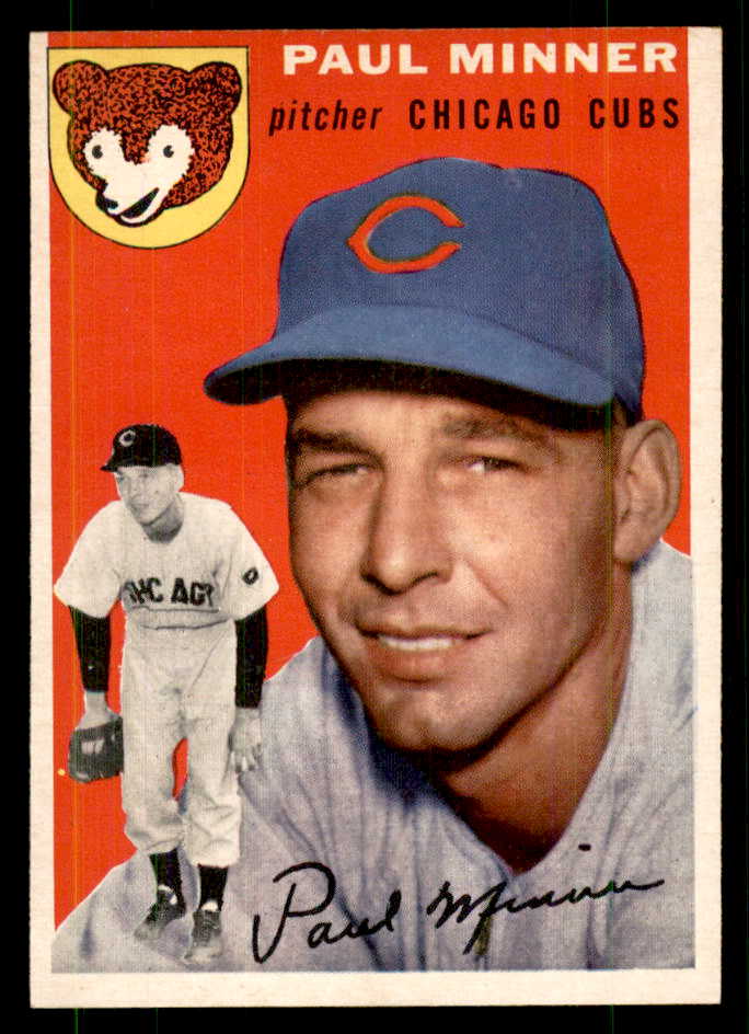 1954 Topps Baseball #028 Paul Minner Cubs NR-MT 559269