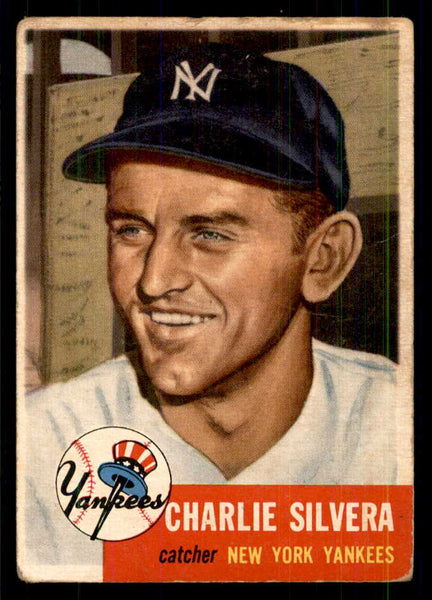 1953 Topps Baseball #242 Charlie Silvera Yankees GD-VG 559307