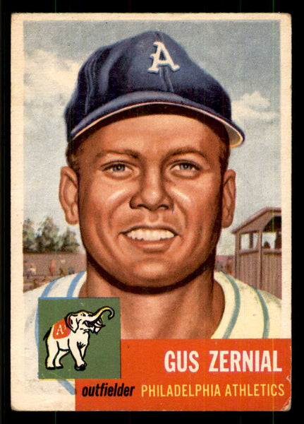 1953 Topps Baseball #042 Gus Zernial A's VG 559314