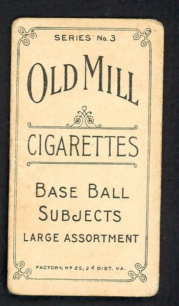 1910 T210-3 Old Mill Jeff Tesreau Shreveport Low Grade 559417