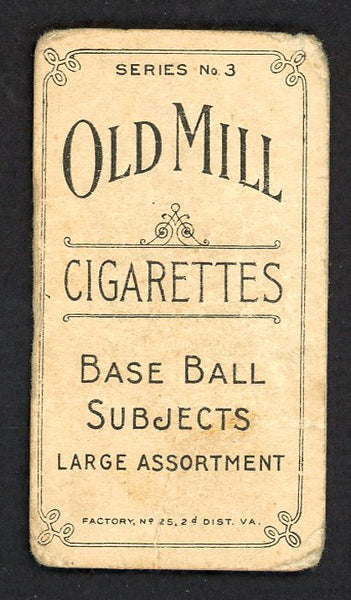 1910 T210-3 Old Mill Rube Gardner Shreveport Low Grade 559421