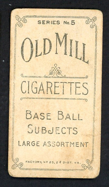 1910 T210-5 Old Mill Jack Reis Winston Salem Low Grade 559436