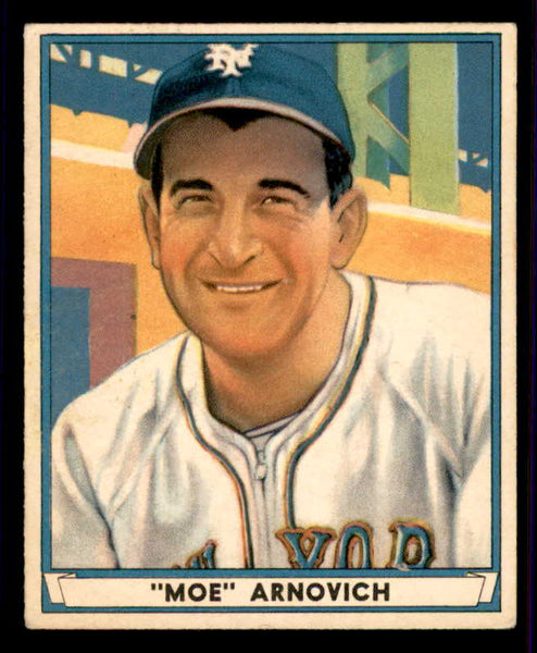 1941 Play Ball #057 Morrie Arnovich Giants VG residue back 559516