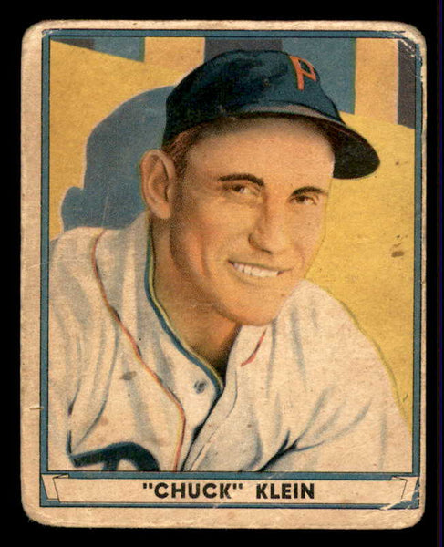 1941 Play Ball #060 Chuck Klein Phillies FR-GD/GD 559520